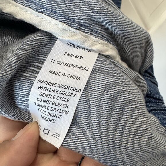 Todd Snyder Easy Going Release Denim Club Jacket Men’s XXL Zipper Bomber Blue - Picture 11 of 15